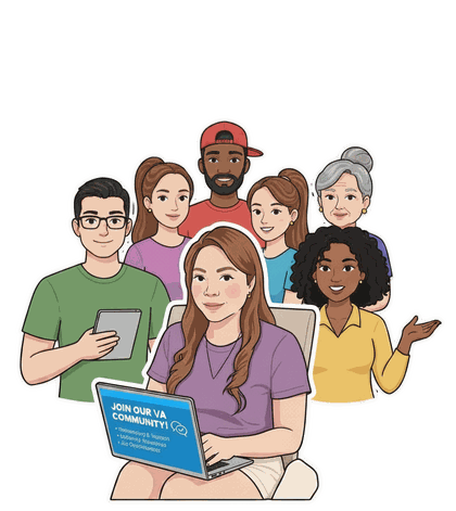 Illustration of the NorieDigi community of OFWs and professionals